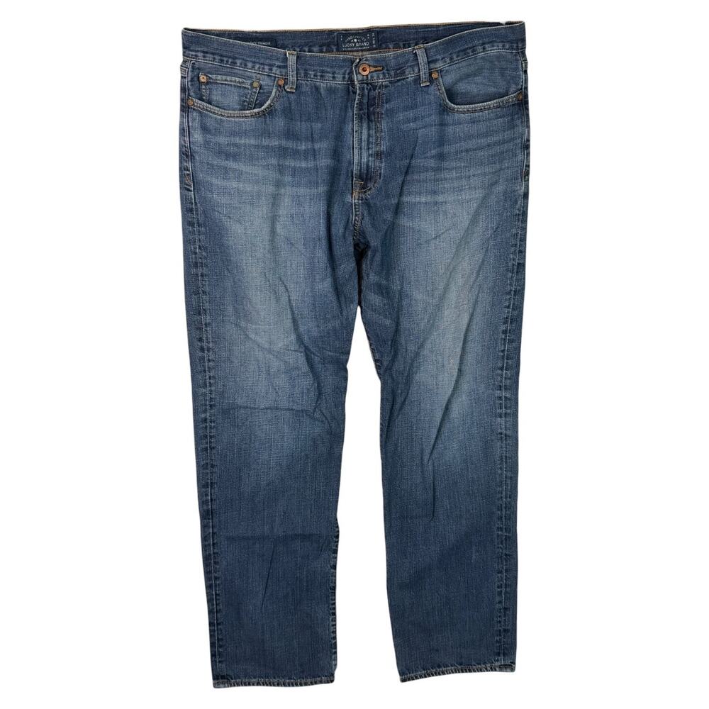 Lucky Brand 363 Vintage Straight Jeans Stretch Denim Medium Wash Mens 40x32